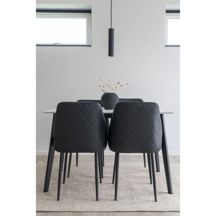 House Nordic Lampă suspendată Paris, negru, cablu textil 120 cm [2]