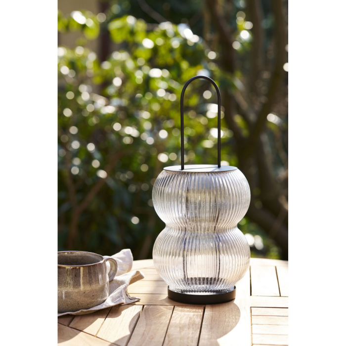 House Nordic Lanternă decorativă Lucena, metal/glass, negru [2]