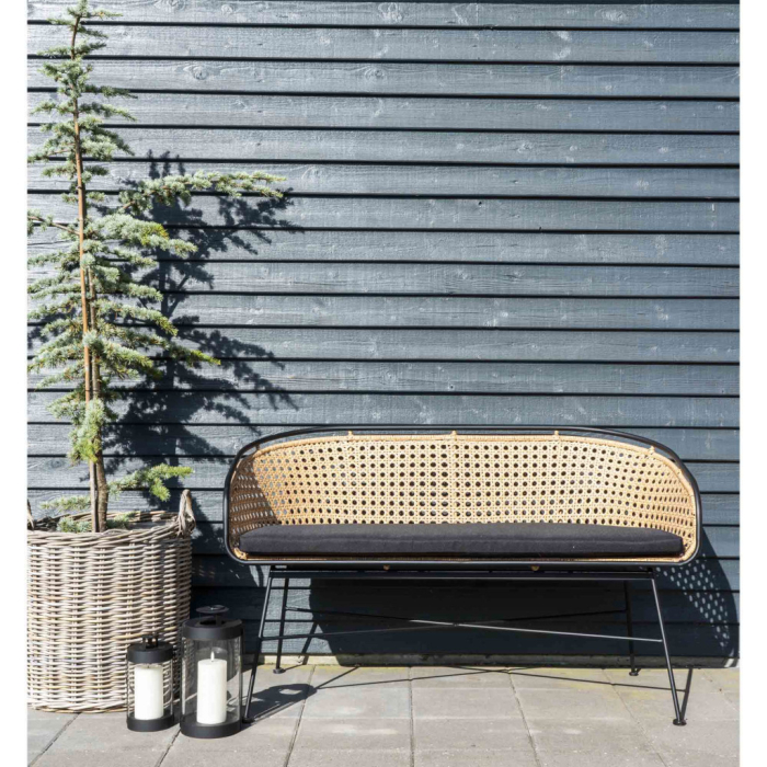 House Nordic Lanterne decorative Bondi, oțel / sticlă, negru, set de 2 [10]