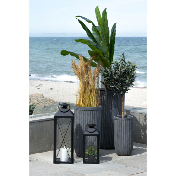 House Nordic Lanterne decorative Casa, oțel/vidră, negru, set de 2 [9]