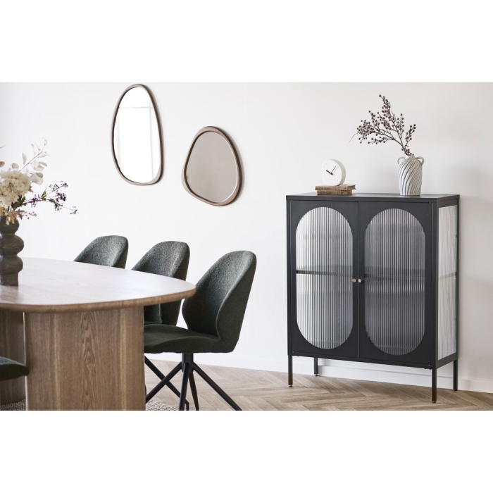 House Nordic Luxon oglindă formă organică, efect de lemn, 38,5x64,5 cm [3]