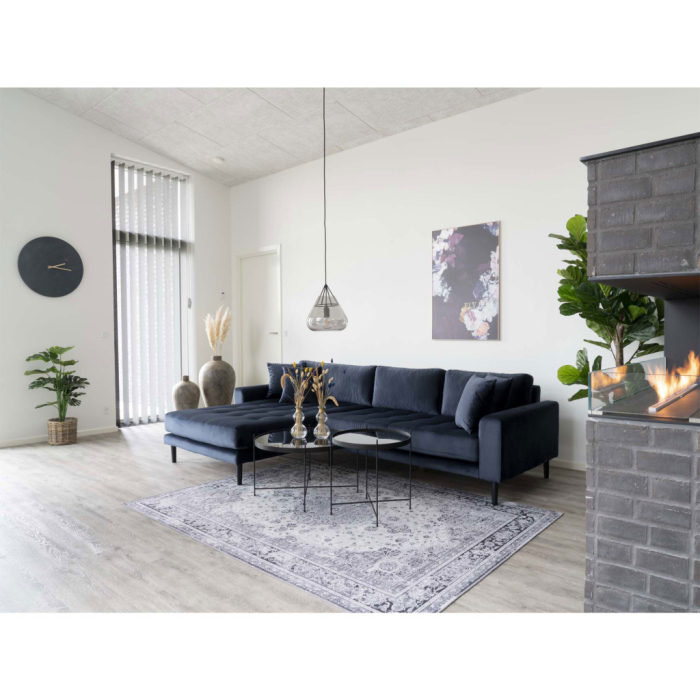 House Nordic Masă de cafea Venezia negru, acoperit cu pulbere Ø70xh40cm [7]