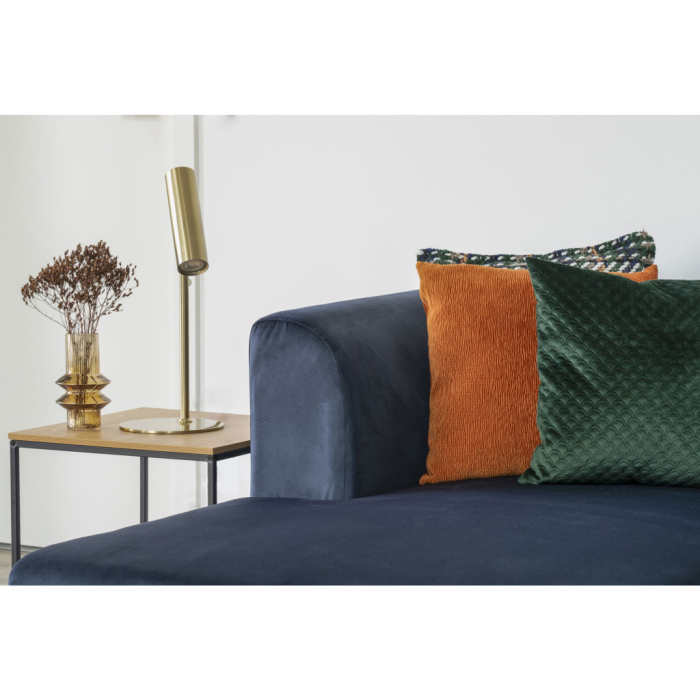 House Nordic Masă de cafea Vita cu efect de stejar, cadru negru, 45x45x45 cm [8]