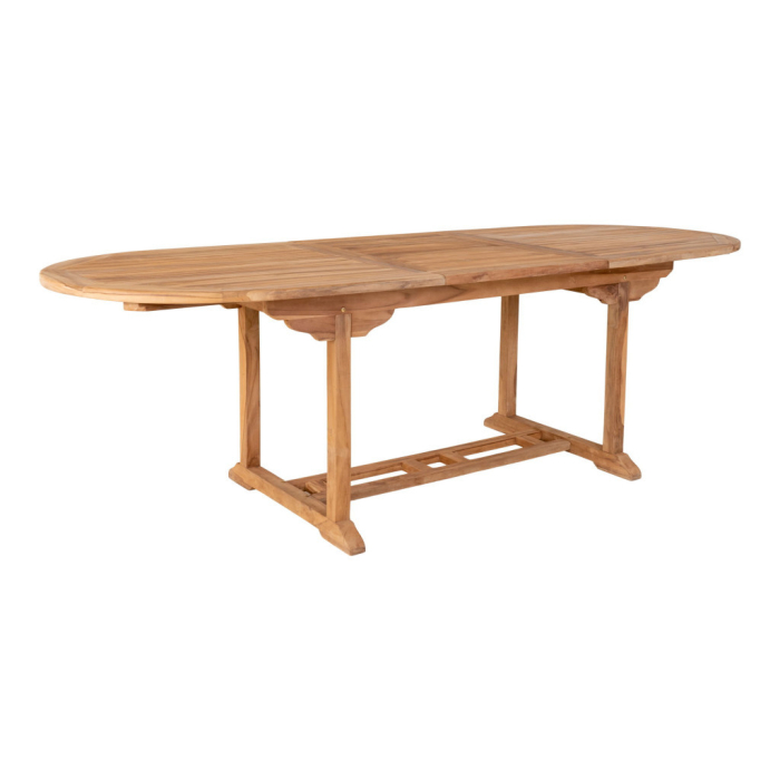 House Nordic Masă de dining extensibilă Salamanca, lemn de tec, natural, 90x180/240x75 cm [6]