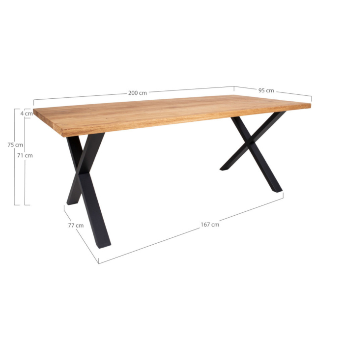 House Nordic Masă de dining Montpellier 200x95 cm stejar [6]
