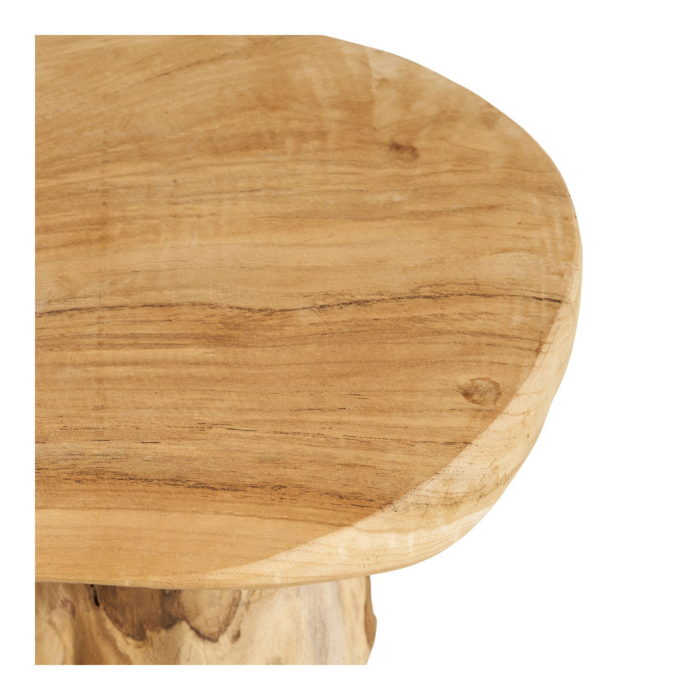 House Nordic Masă laterală Palena din tec, naturală, ø40x45 cm [5]