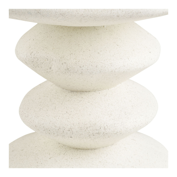 House Nordic Măsuță de cafea Blackburn din lut fibros, alb, ø36x45,5 cm [3]