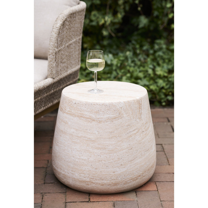 House Nordic Măsuță de cafea Bonn din fibră de lut, naturală, ø47,5x41 cm [2]