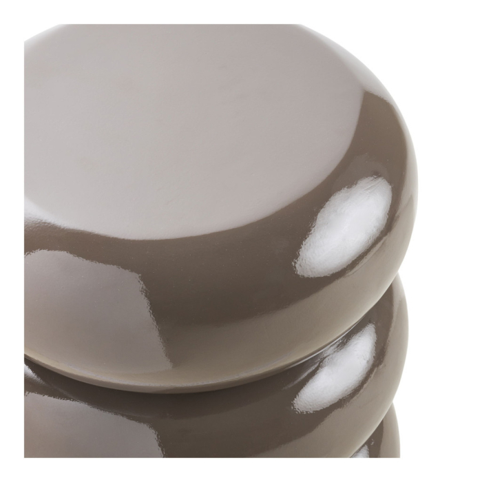 House Nordic Măsuță de cafea Rosolina din fibră de sticlă, maro, ø35,5x44 cm [2]