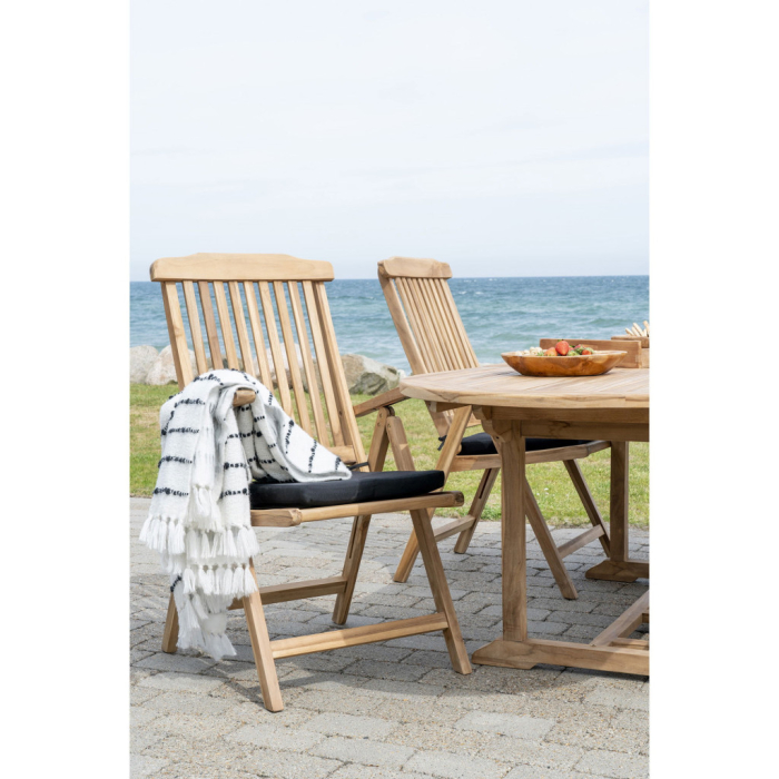 House Nordic Pernă de scaun Alture, negru, 37x42x5 cm [5]