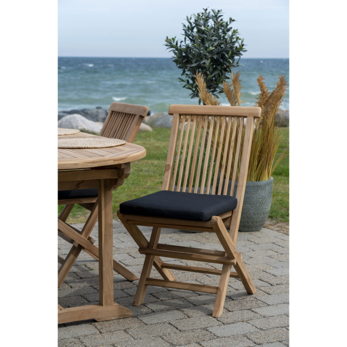 House Nordic Pernă de scaun Alture, negru, 37x42x5 cm [2]