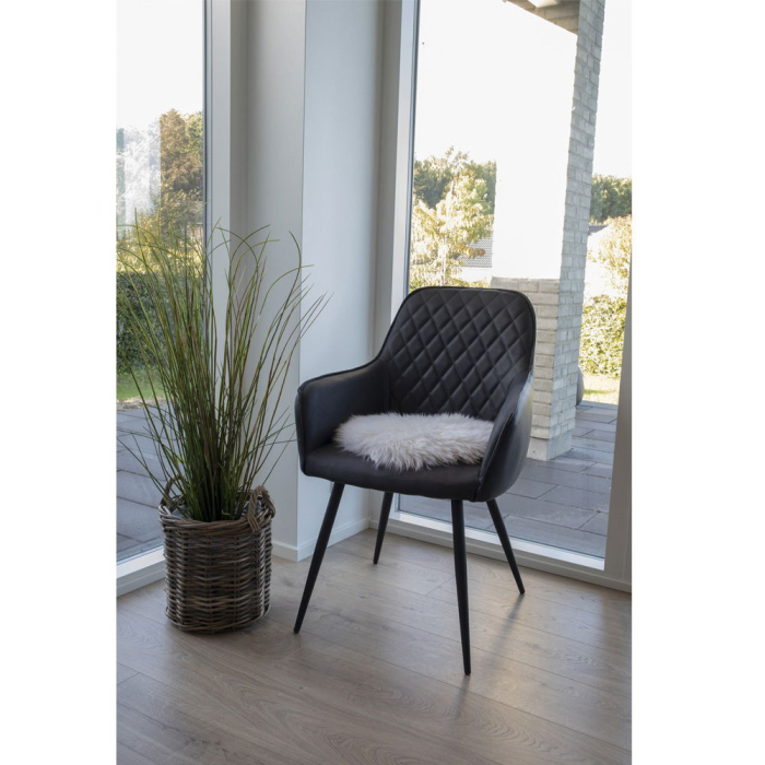 House Nordic Pernă de scaun din piele de oaie, fildeș, 35 cm [2]