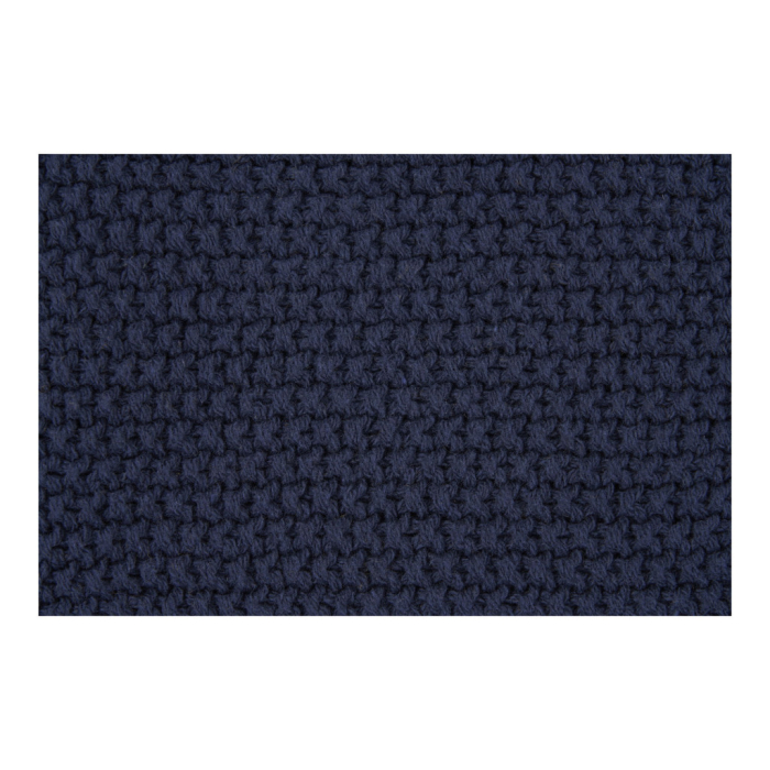 House Nordic Pernă decorativă Santos, bumbac reciclat, albastru închis 45x45 cm [4]