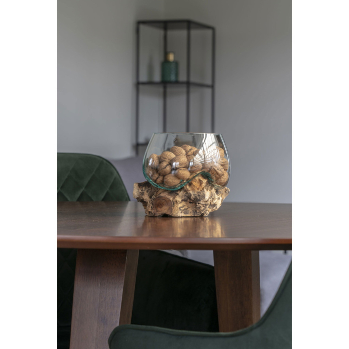 House Nordic Picătură de apă San Marino decor de masă, lemn de tec/vidră, 15 cm [4]