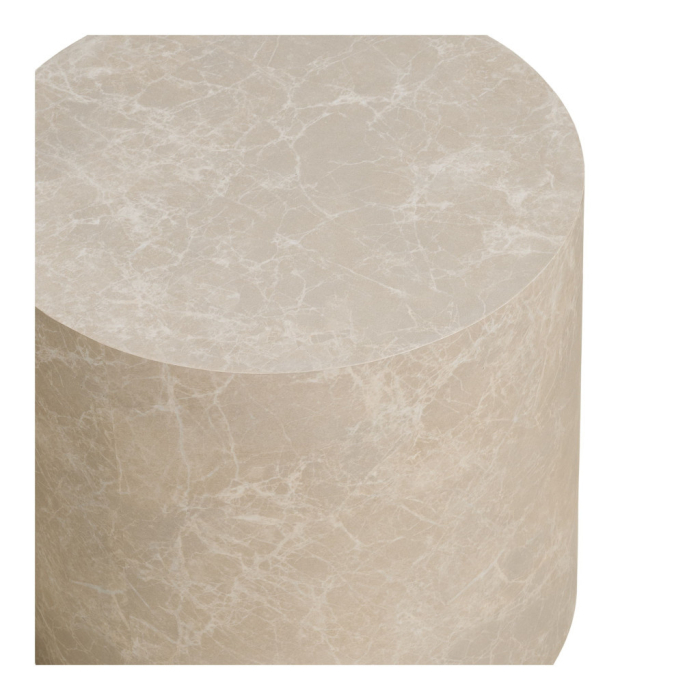 House Nordic Prague măsuță de cafea cu efect de marmură, rotundă, bej, set de 2 [3]
