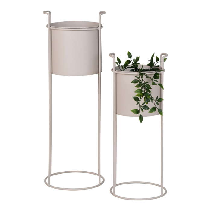 House Nordic Rabo flower pot, oțel, nisip, 2pcs [3]