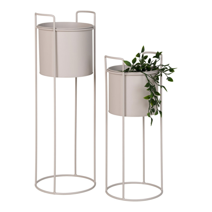 House Nordic Rabo flower pot, oțel, nisip, 2pcs [5]