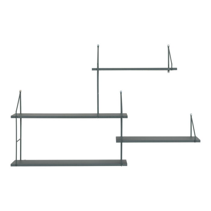 House Nordic Raft Harlem cu 4 rafturi verzi, cadru verde 99x17,5x62 cm [2]