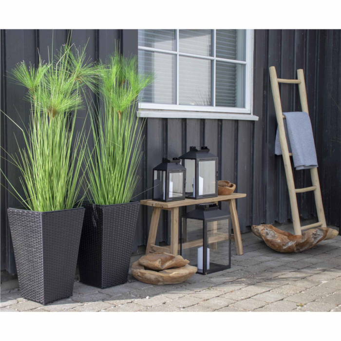 House Nordic Scară decorativă din lemn de tec, naturală, 50x150 cm [6]