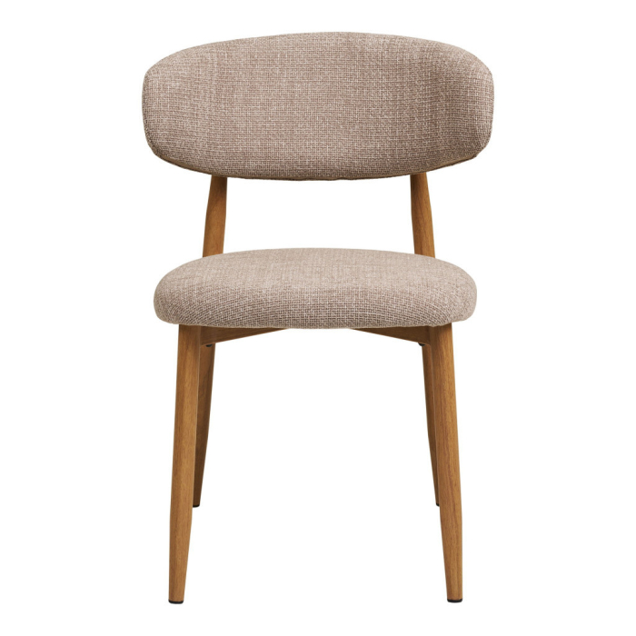 House Nordic Scaun de dining Levanto, culoare nisip, picioare cu efect de lemn, stejar [2]