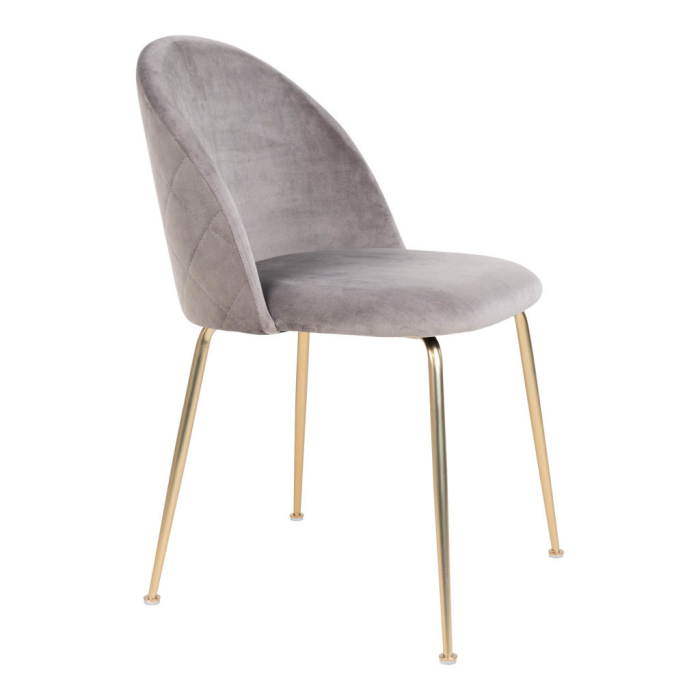 House Nordic Scaun de sufragerie Geneve gri-brass [4]