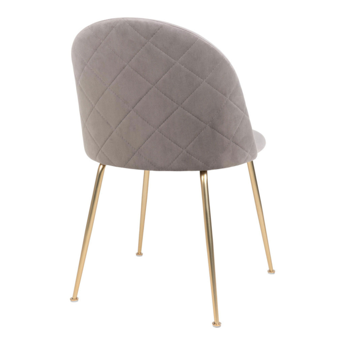 House Nordic Scaun de sufragerie Geneve gri-brass [5]