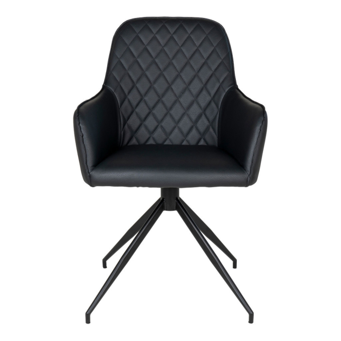 House Nordic Scaun pivotant Harbo din piele ecoblack [3]