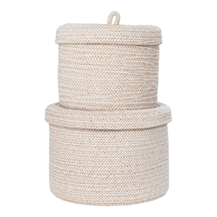 House Nordic Sebal Coșuri, bumbac, bej, 2pcs [3]