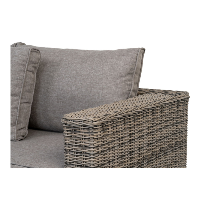House Nordic Set mobilier de grădină Calvi, polyrattan, gri kubu [4]