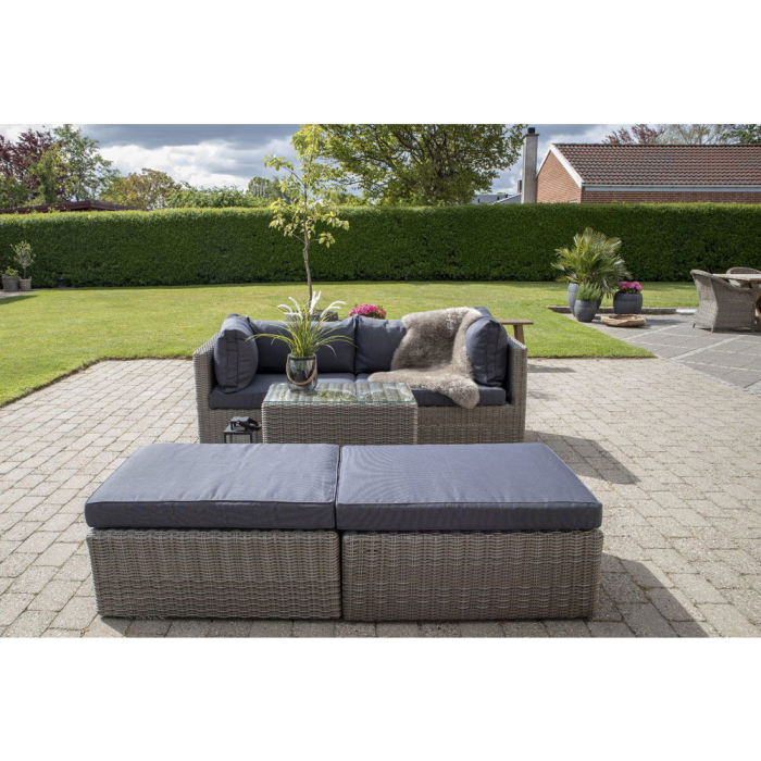 House Nordic Set mobilier de grădină Rossi, polyrattan, gri kubu [9]