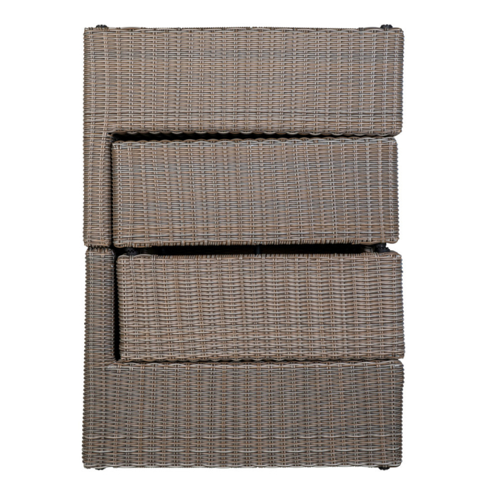 House Nordic Set mobilier de grădină Rossi, polyrattan, gri kubu [6]