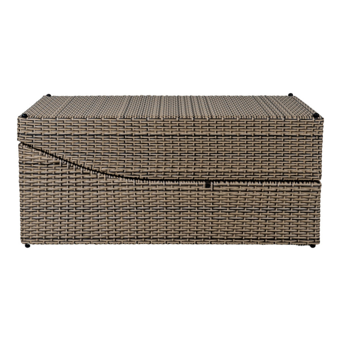 House Nordic Șezlong Split, polyrattan, gri kubu, cu pernă [7]