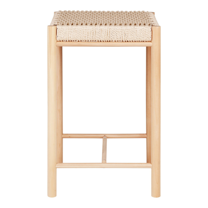 House Nordic Taburet de bar Abano, natural, scaun din răchită [4]