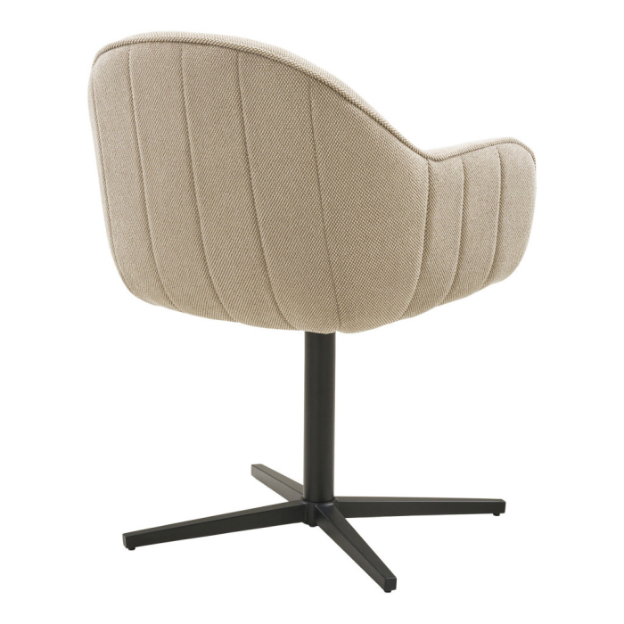 House Nordic Tamera scaun de dining cu rotire, gri deschis, negru [4]