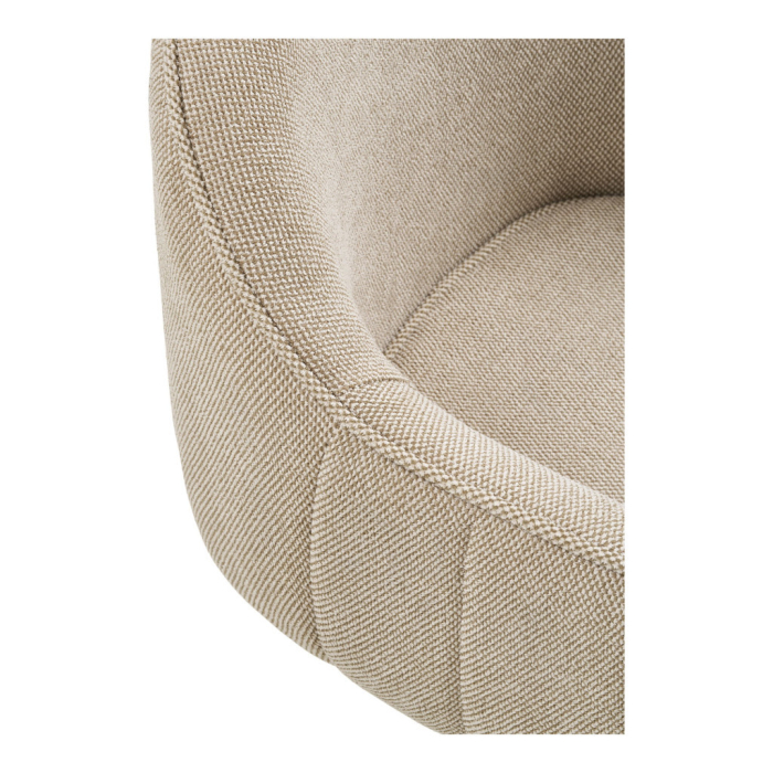 House Nordic Tamera scaun de dining cu rotire, gri deschis, negru [5]