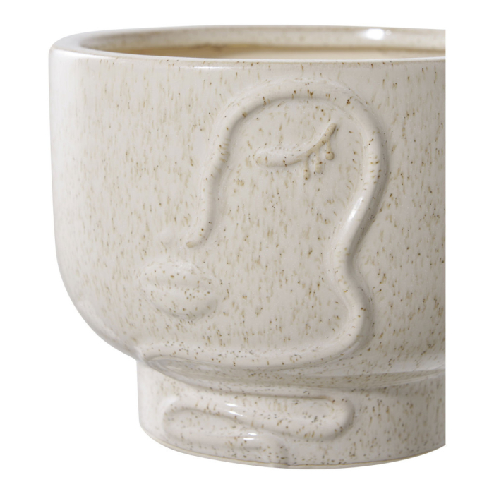 House Nordic Vas de flori, ceramică, bej ø15x12 cm [3]