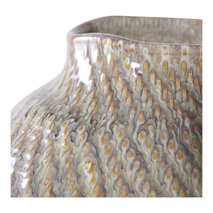 House Nordic Vază, ceramică, alb/verde ø26x30,5 cm [3]