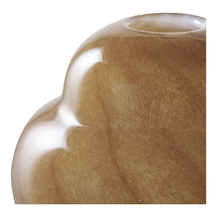 House Nordic Vază, sticlă, maro ø16,5x17 cm [3]