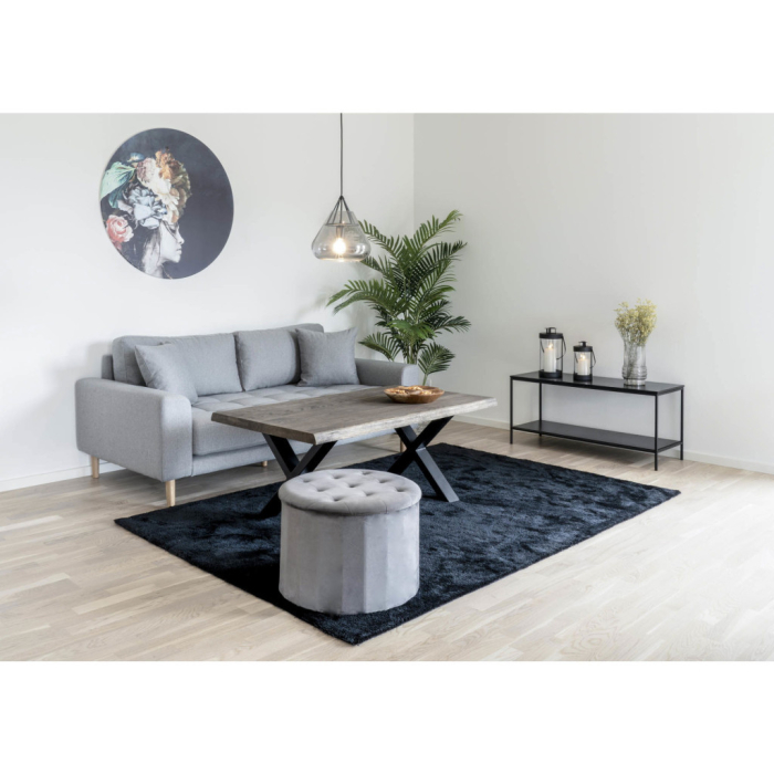 House Nordic Vita TV stand, 2 rafturi, negru, 100x36x45 cm [2]