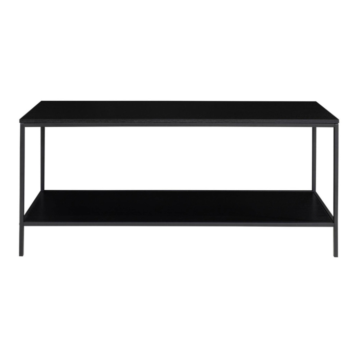 House Nordic Vita TV stand, 2 rafturi, negru, 100x36x45 cm [5]