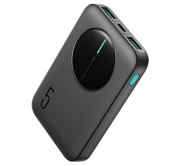 JOYROOM Încărcător de urgență JOYROOM 2 prize USB+Type-C (5000mAh, 12W, încărcător rapid PD, indicator LED) NEGRU [1]