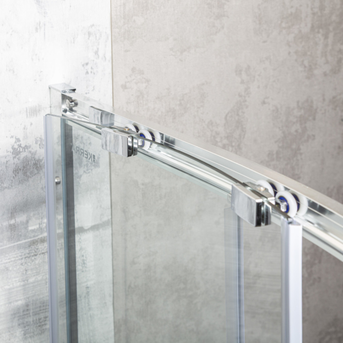 Kerra Aruba 80 Chrome Cabină de duș curbată cu tavă Alan [7]