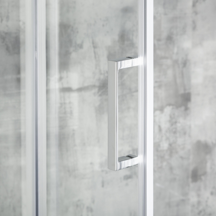 Kerra Aruba 80 Chrome Cabină de duș curbată cu tavă Alan [9]