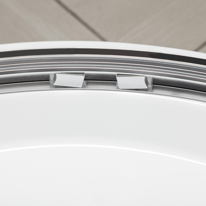 Kerra Aruba 80 Chrome Cabină de duș curbată cu tavă Alan [4]