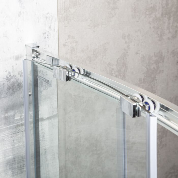 Kerra Aruba 80 GL cabină de duș curbată cromată cu tavă PS [5]