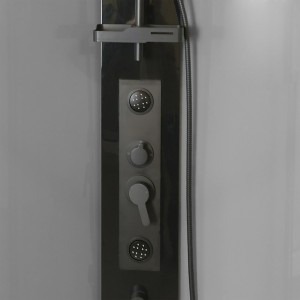Kerra Cabină de duș cu hidromasaj Wega Black 90x90 [2]