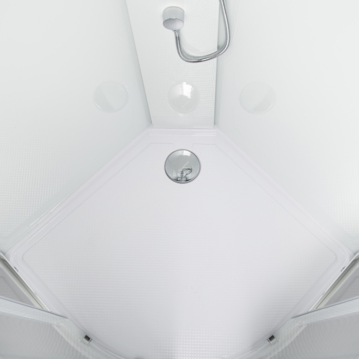 Kerra Cabină de duș cu hidromasaj Wega White 90x90 [4]