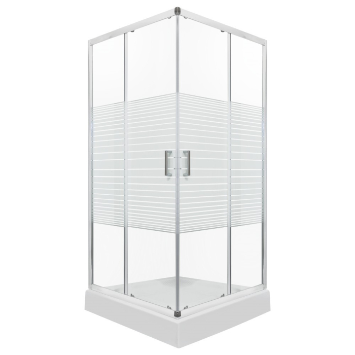 Kerra Cabină de duș pătrată Madera 90x90 cm cu cădiță de duș [3]