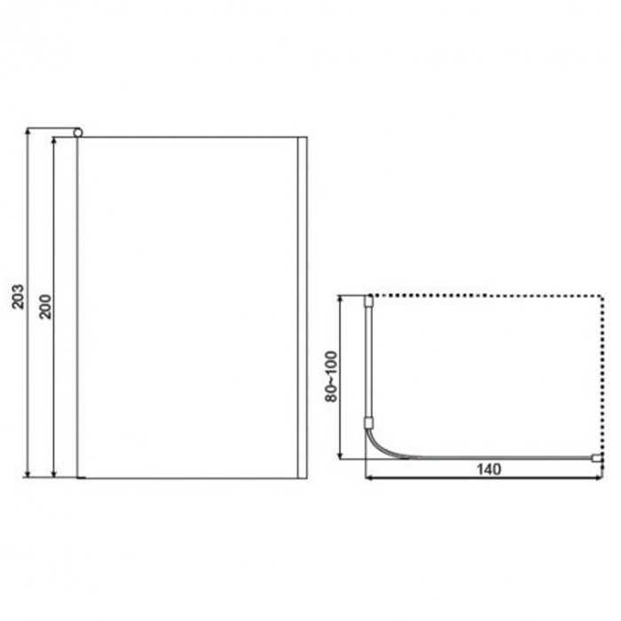 Kerra Cabină de duș Zeta 140x200 cm Walk-In [3]