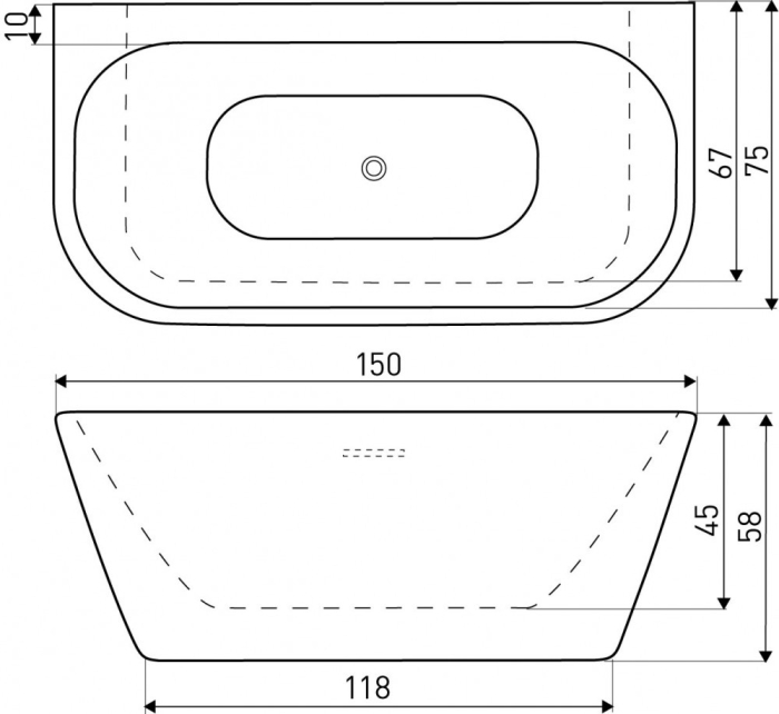 Kerra Cadă dreaptă MONA - alb lucios [5]